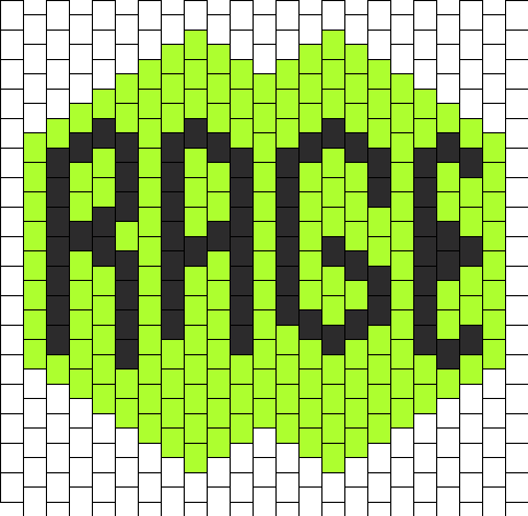 Rage Surgical Mask Bead Pattern - Surgical Kandi Mask Pattern (483x472), Png Download