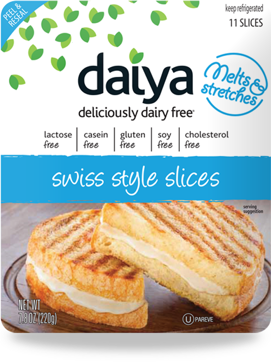 Daiya Dairy Free Shredded Shreds And Slices Make Convincing - Daiya Provolone Cheese Slices (550x800), Png Download