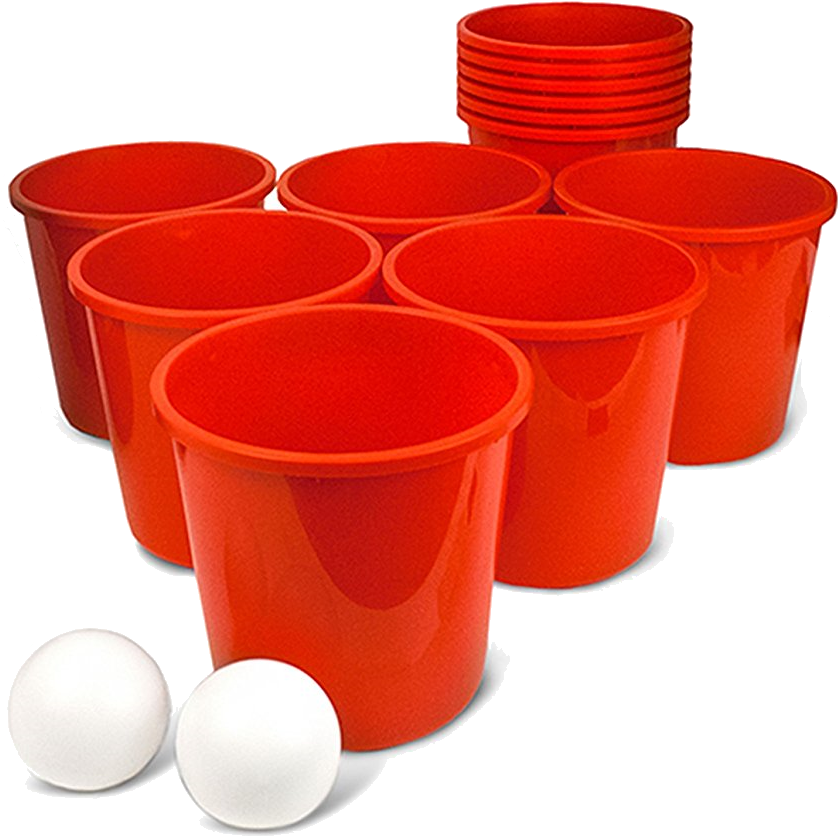 Giant Bucketpong Game - Beer Pong (1100x1100), Png Download