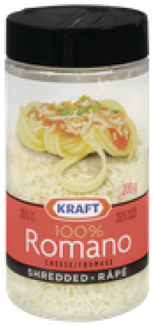 Kraft Shredded Cheese 100% Romano 200 G - Kraft 100% Shredded Romano Cheese (500x500), Png Download