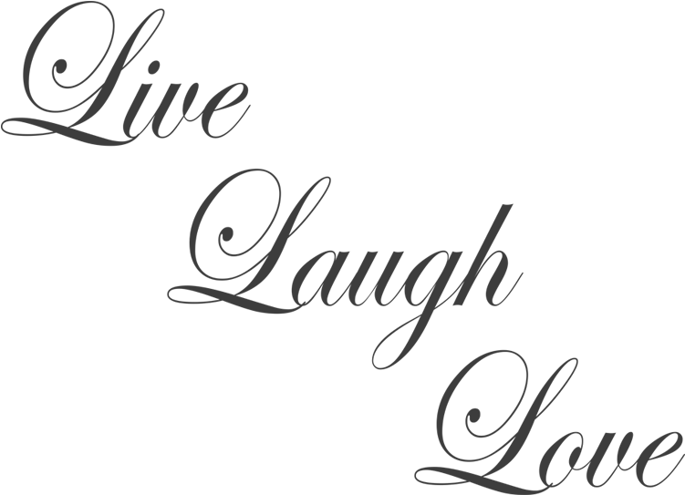 Download Live Laugh Love Cursive PNG Image with No Background - PNGkey.com