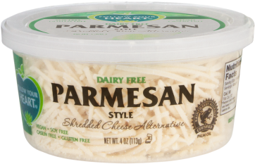 Fyh Parmesan Style Grated Cheese/ 4oz - Follow Your Heart Shredded & Grated Vegan Cheese- (450x300), Png Download