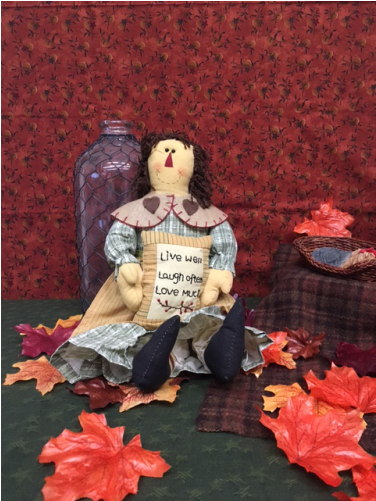 Doll Live Laugh Love Fabric - Textile (500x500), Png Download