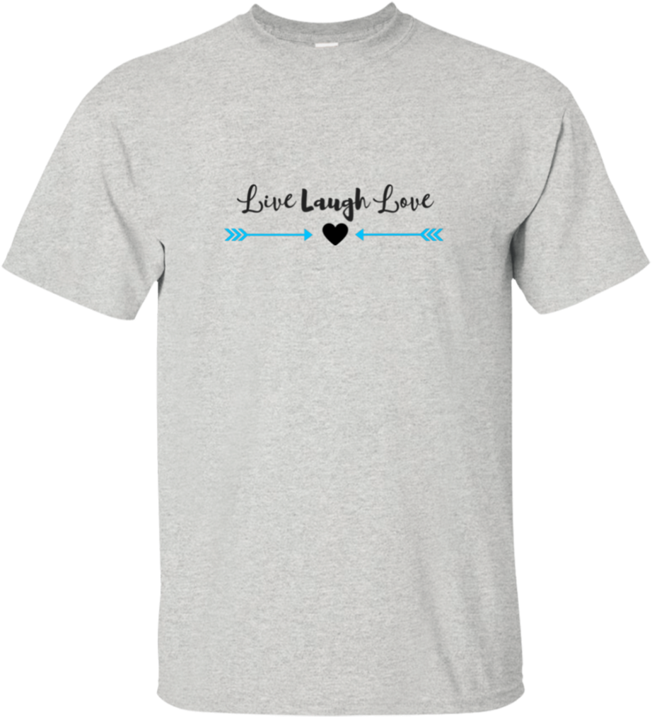 T Shirt Unisex Live Laugh Love - Love My Great Dane Paw Print Heart Dog Owner T-shirt (1024x1024), Png Download