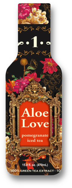 30% Natural Aloe Vera Juice & Pulp , Cane Sugar, Natural - Aloe Love Iced Tea Botle Png (263x638), Png Download