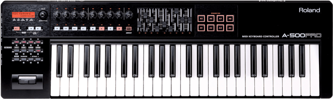Roland A-500pro Midi Keyboard Controller - Roland A-500 Pro-r Midi Keyboard Controller 49 Keys (660x270), Png Download