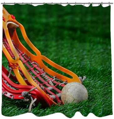 Girls Lacrosse Sticks Fight For The Ball Shower Curtain - Poster: Jaboardm's Girls Lacrosse Stick Scooping Up (400x400), Png Download