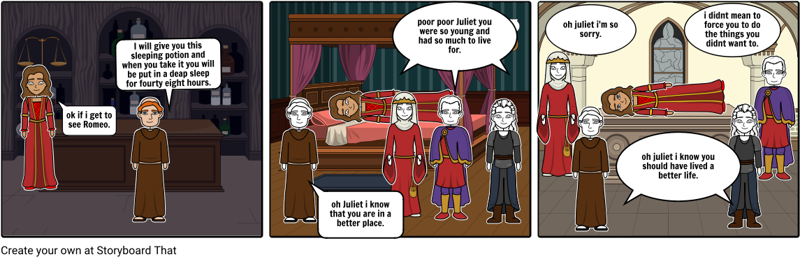 Romeo And Juliet Act - Cartoon (1164x385), Png Download