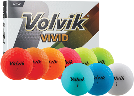 Volvik Vivid Xt Yellow Golf Balls (500x395), Png Download