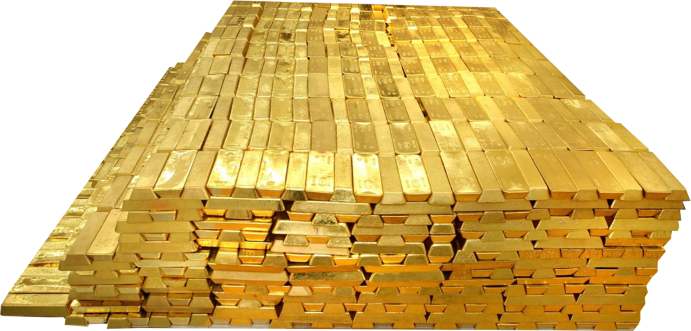 Gold Bricks Transparent Image - De Barras De Ouro (1000x479), Png Download