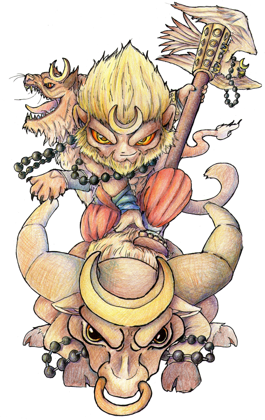 Mediachibi Sun Wukong Please - Sun Wukong Chibi (1024x1409), Png Download