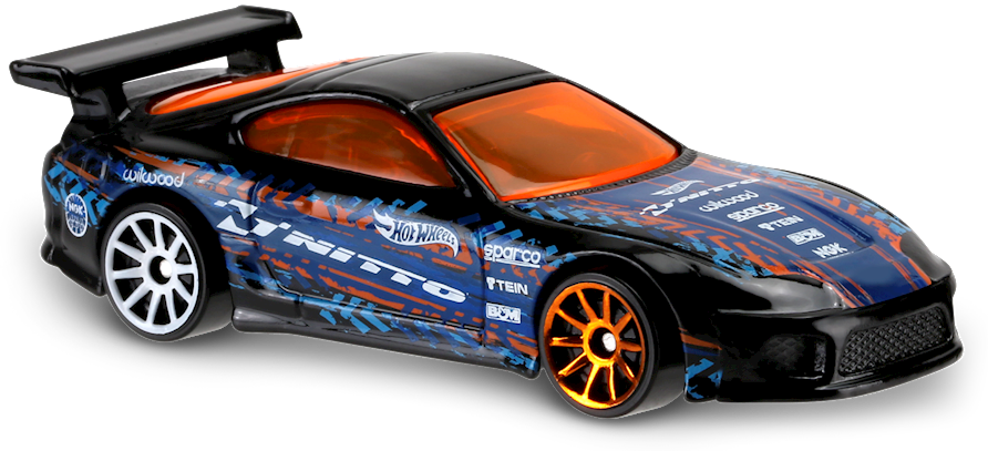 Toyota Supra - Hot Wheels Toyota Supra Black (892x407), Png Download