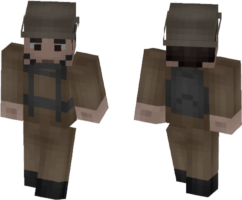 World War 2 British Soldier - Lil Uzi Vert Minecraft Skin (584x497), Png Download