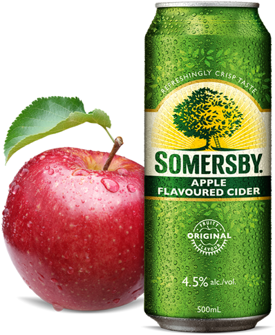 The Most Refreshing Thing You Could Have By The Sunset - Somersby Cider (414x500), Png Download