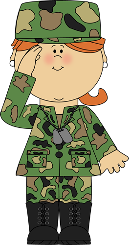 Military Cartoon Cliparts - Military Clipart (264x500), Png Download
