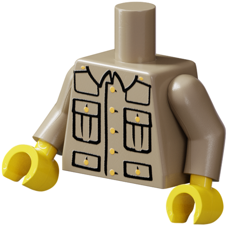 Wwi British Torso - Lego Ww1 German Soldier (500x500), Png Download
