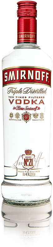 Smirnoff Bottle - Smirnoff Vodka - 50 Ml Bottle (170x800), Png Download