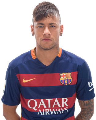Neymar 2016 17 Season (350x425), Png Download