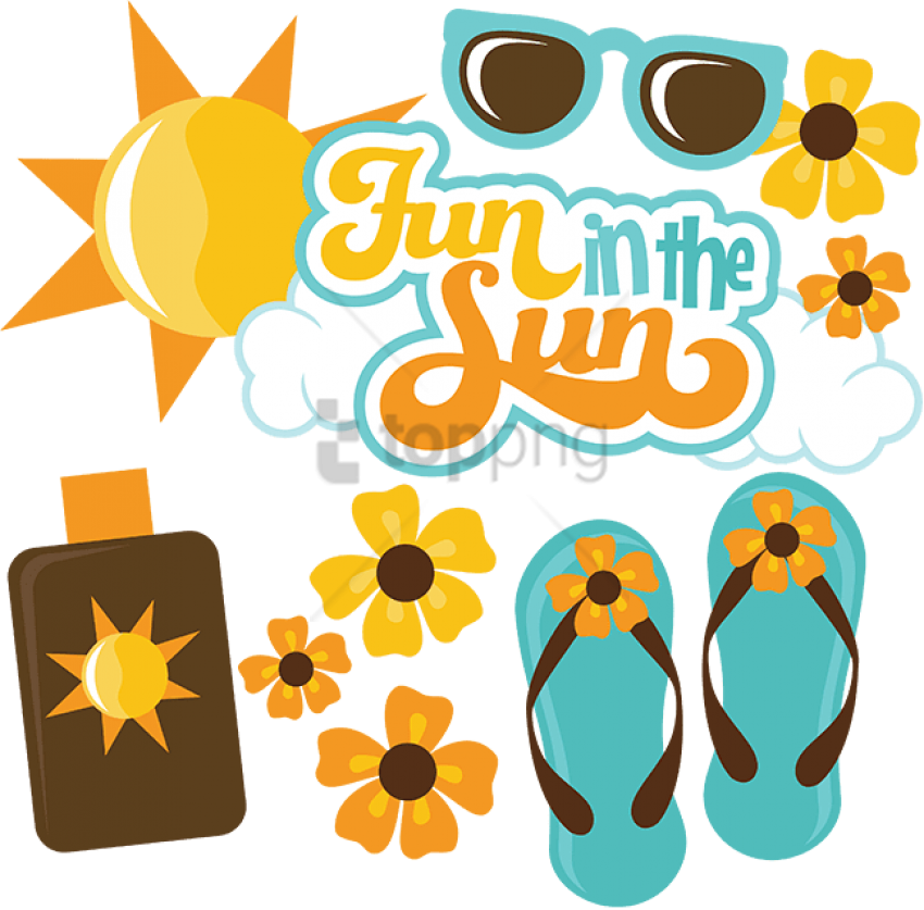 Fun In The Sun Svg Scrapbook Files Summer Svg Files - Fun In The Sun Free (648x638), Png Download
