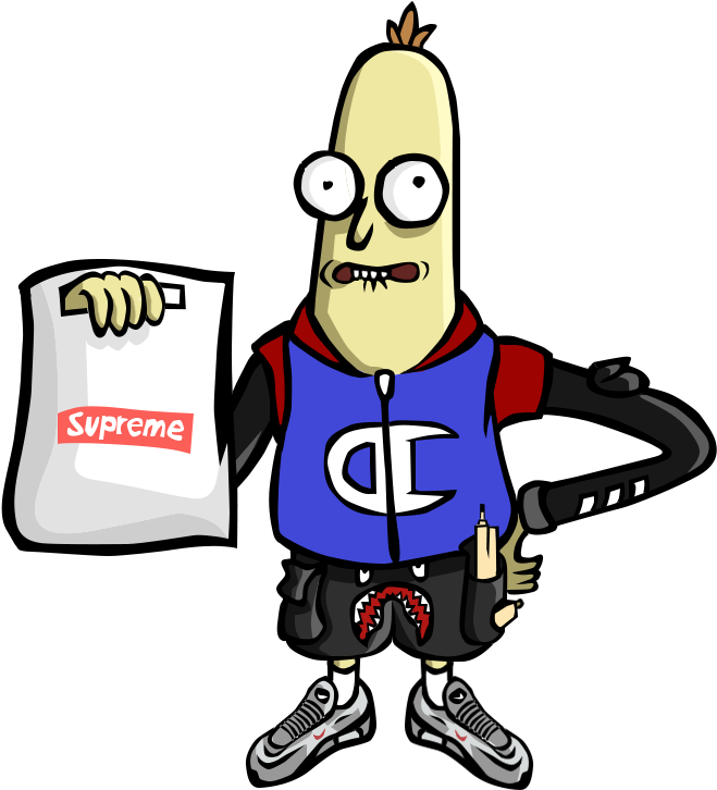 9b63a3b1 2dbb 46ff Bace 3290e24693b2 - Hypebeast Cartoon (858x900), Png Download
