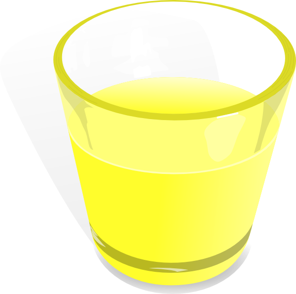 How To Set Use Flomar Glass Cup Icon Png - Yellow Water In A Glass (600x595), Png Download