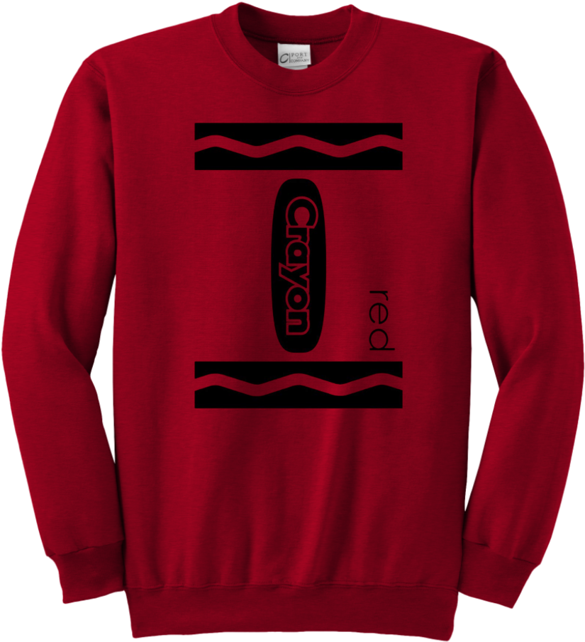 Red Crayon Halloween Couple Friend Group Costume T-shirt - Love, Heart Gaming Headset Cool Gamers Trendy Adult (960x960), Png Download