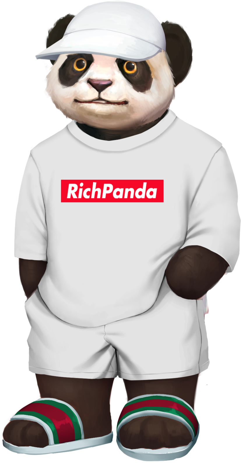Rich Panda Hypebeast - Sweatshirt (1800x1800), Png Download