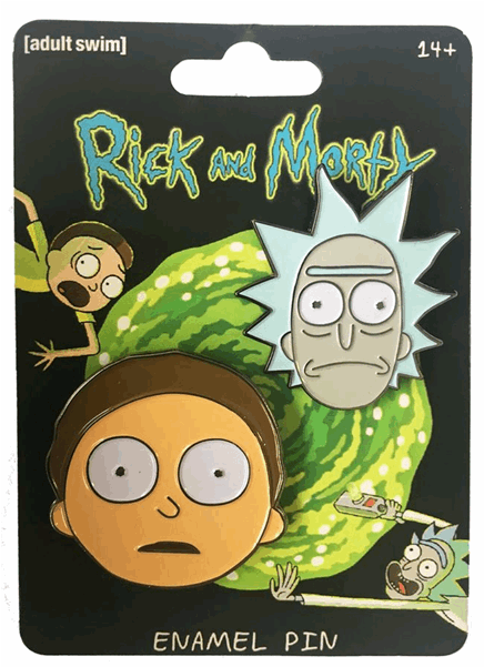 Rick And Morty - Rick And Morty - Rick & Morty Enamel Pin-iko1197 (600x600), Png Download