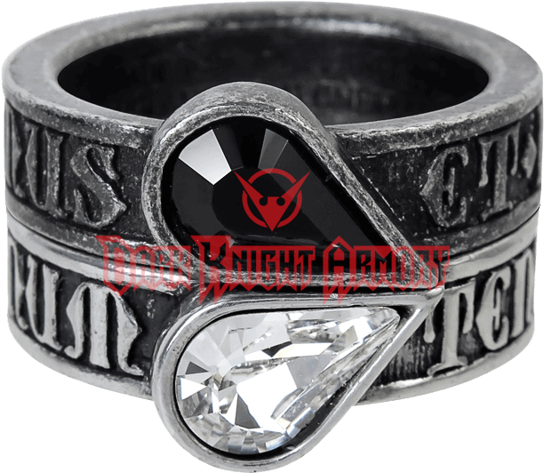 Gothic Promise Rings (611x611), Png Download