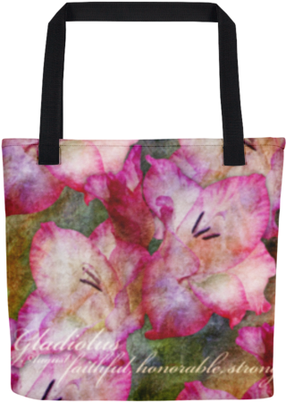 Birthday Blossom Tote Bag - Cute Tote, Kids Tote, Library Tote, Kids Room Decor, (500x500), Png Download