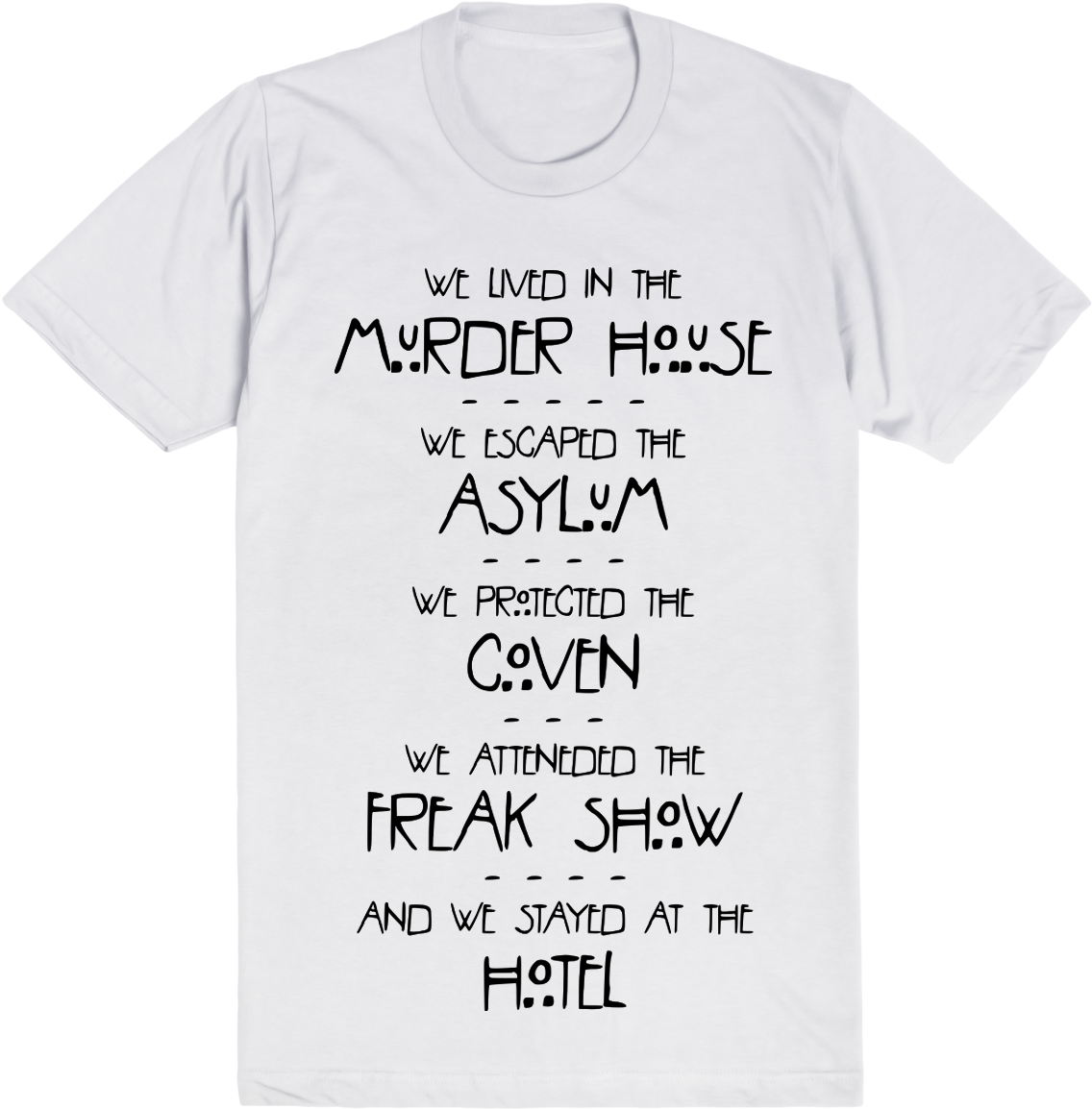 American Horror Story Fan Shirt Meninos, Filmes, Dicas, - American Horror Story (1200x1200), Png Download