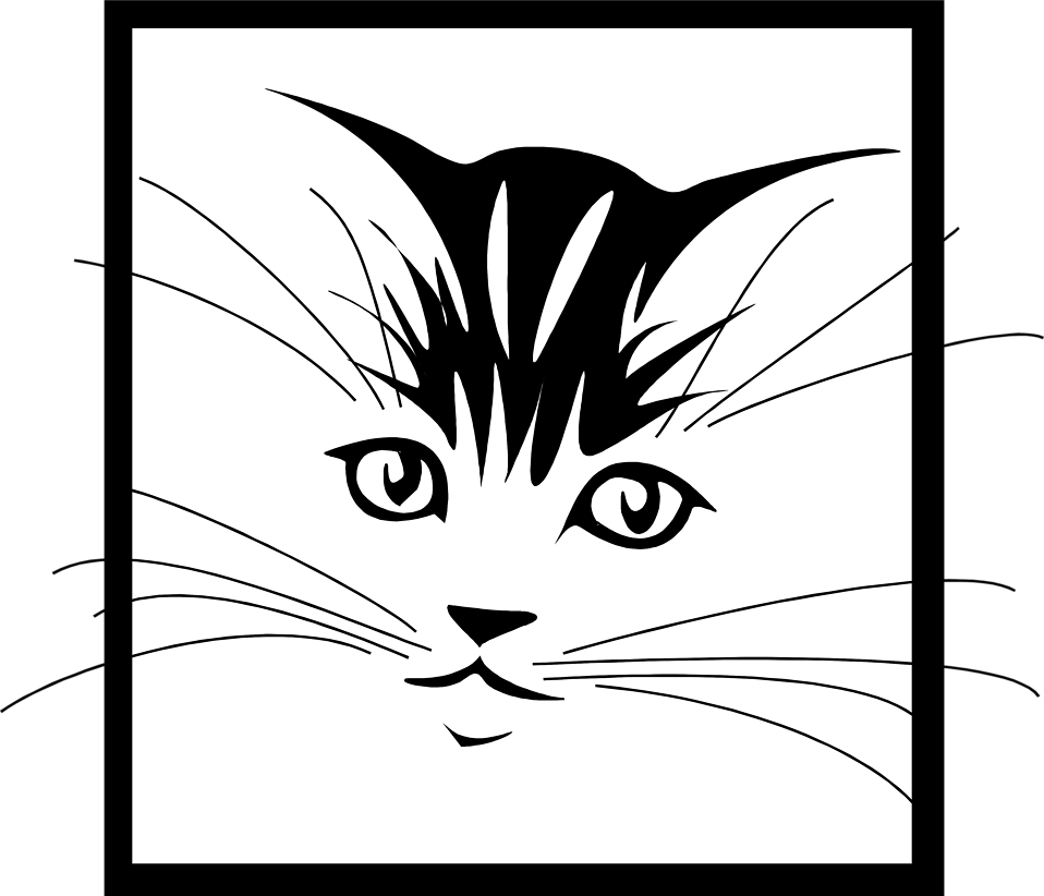 Cat Free Stock Photo Illustration Of A Kitten Face - Cat Face Tattoos (958x822), Png Download