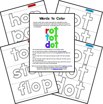 This Set Includes Words For These Short /o/ Sound Families - Kindergarten (354x356), Png Download