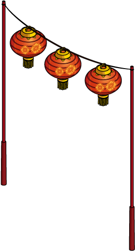 Chinese Lanterns - Illustration (410x620), Png Download