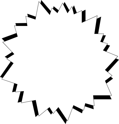 Burst Cliparts - Circle (400x416), Png Download