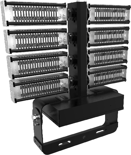 800w Led High Mast Light 128,000 Lumen Cct 30k 40k - Light-emitting Diode (751x707), Png Download