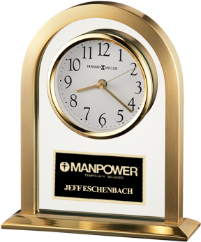 863 Desk Clock - Howard Miller 645-574 Imperial Table Clock (300x400), Png Download