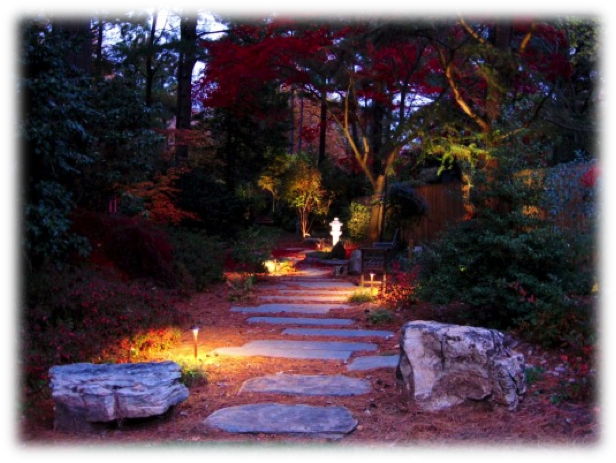 Tree Lighting Techniques - Landscape Lighting (616x463), Png Download