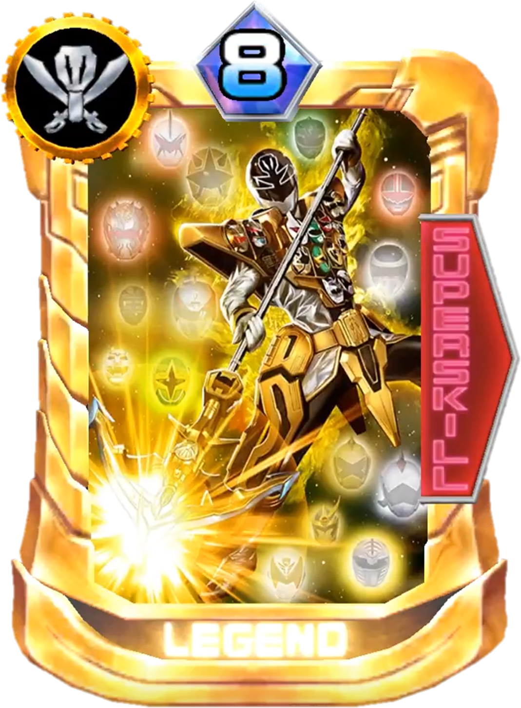 Gokaisilver Gold Mode Card In Super Sentai Legend Wars - Super Sentai Legend Wars (1084x1461), Png Download