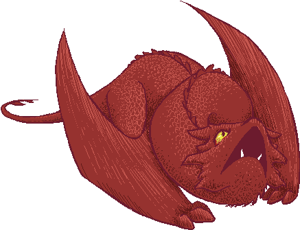 Tired - - Little Smaug (500x375), Png Download