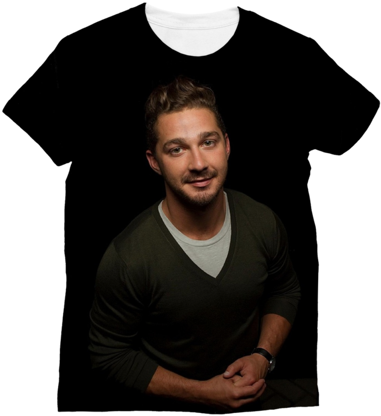 Shia Labeouf ﻿classic Sublimation Women's T-shirt - Sublimation T Shirt Design Transparent Background (900x900), Png Download