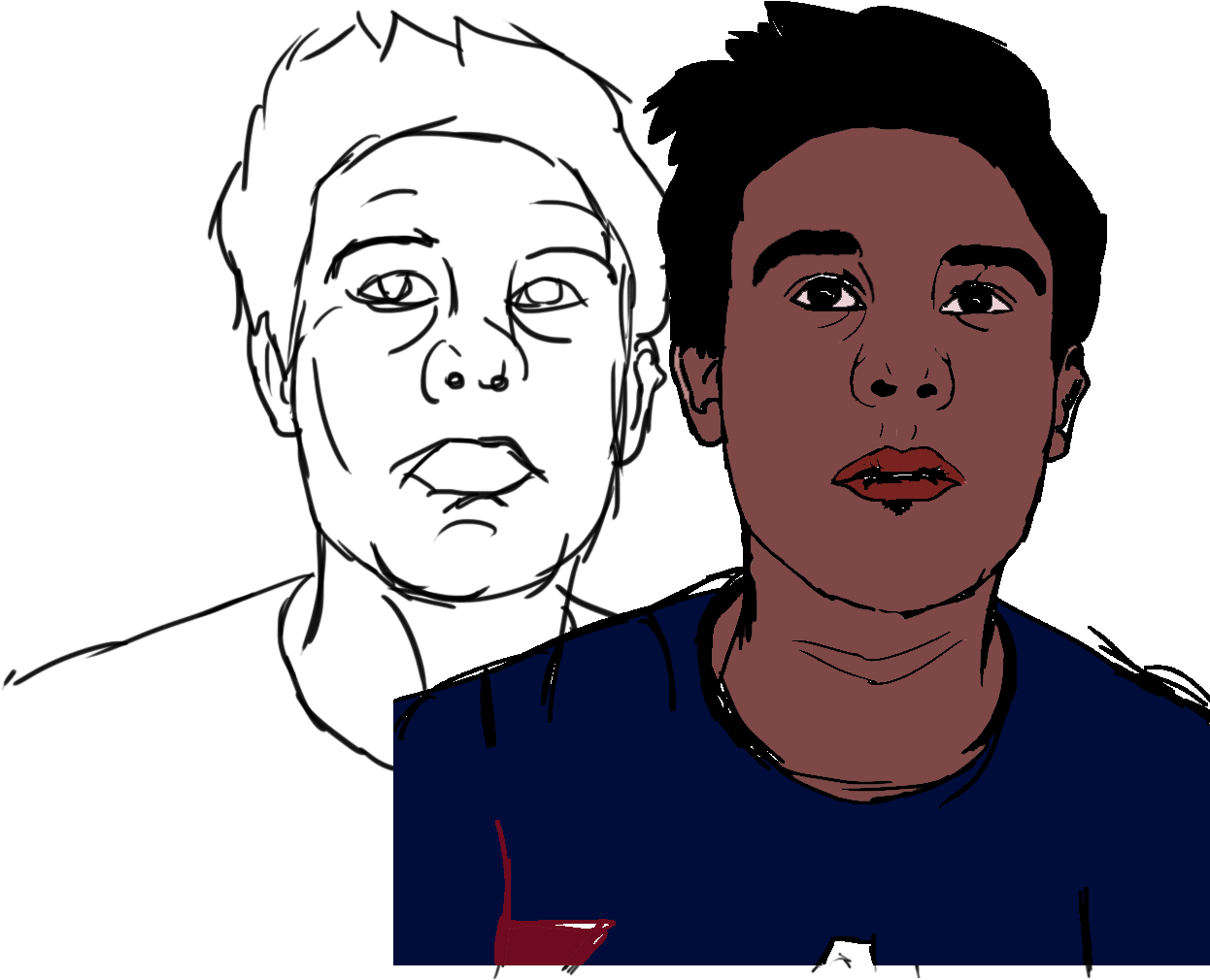 Caricatura Con Wacom Y Photoshop - Illustration (1280x1024), Png Download