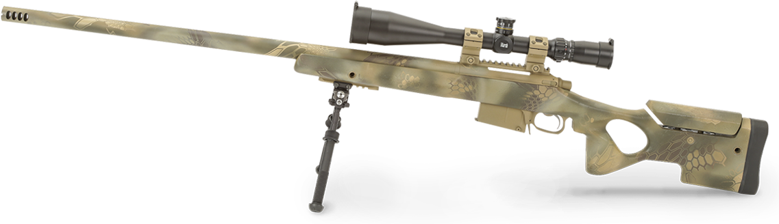 The Reticle Size Remains The Same, But The Target Image - Sniper Rifle (1140x340), Png Download