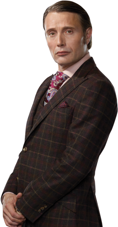 Hannibal's Mads Mikkelsen On Season 2, Dancing On Set, - Hannibal Mads Mikkelsen Png (330x412), Png Download