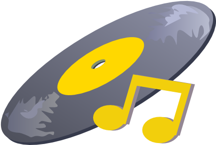 This Free Clipart Png Design Of Record With Musical - Free Music Clip Art (600x386), Png Download