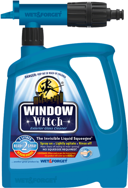 Window Witch Window Cleaner - Wet And Forget Rapid (602x620), Png Download