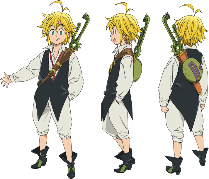 Seven Deadly Sins! Meliodas Cosplay Costume (796x689), Png Download
