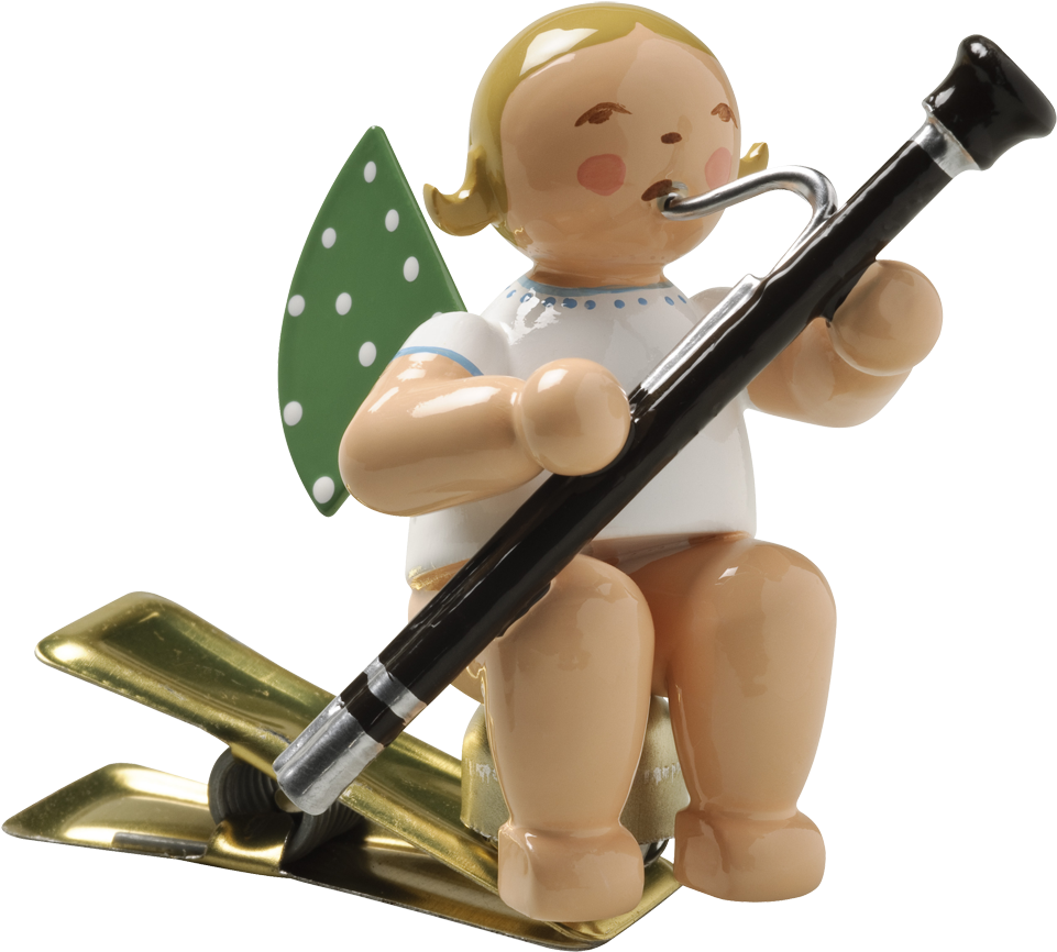 Angel With Bassoon - Wendt Und Kühn Engel Mit Fagott, Auf Klemme 650/90/43 (1000x1000), Png Download
