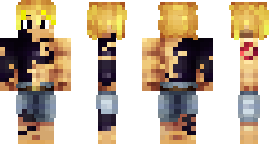 Minecraft Skin Meliodas - Minecraft (600x348), Png Download