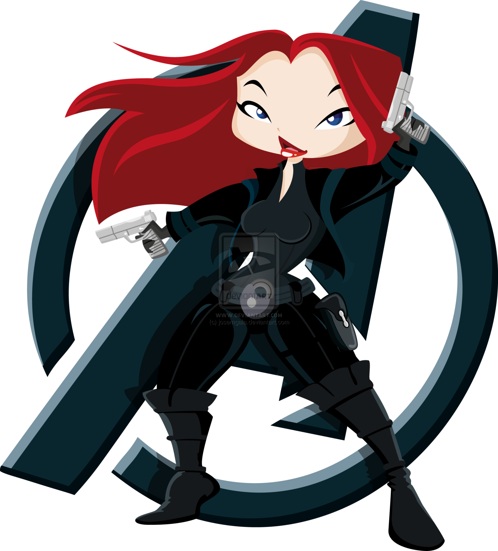 Black Widow Clipart Comic - Drawing (1600x1770), Png Download